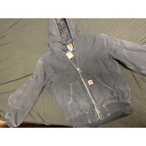 Carhartt jacket with hood black